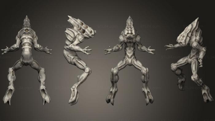 Figurines heroes, monsters and demons (Creature, STKM_0737) 3D models for cnc
